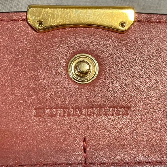 Authentic Burberry Pink Leather Wallet - Picture 4 of 10